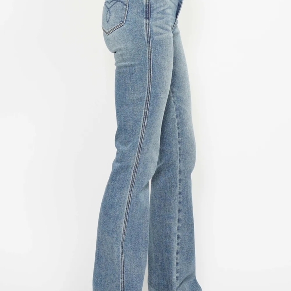 Judy Blue Light Blue Flare Jeans - Picture 7 of 9
